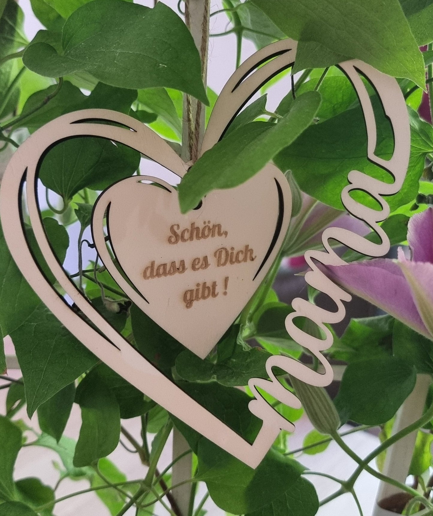 Herz 'Mama' 15 cm x 15 cm