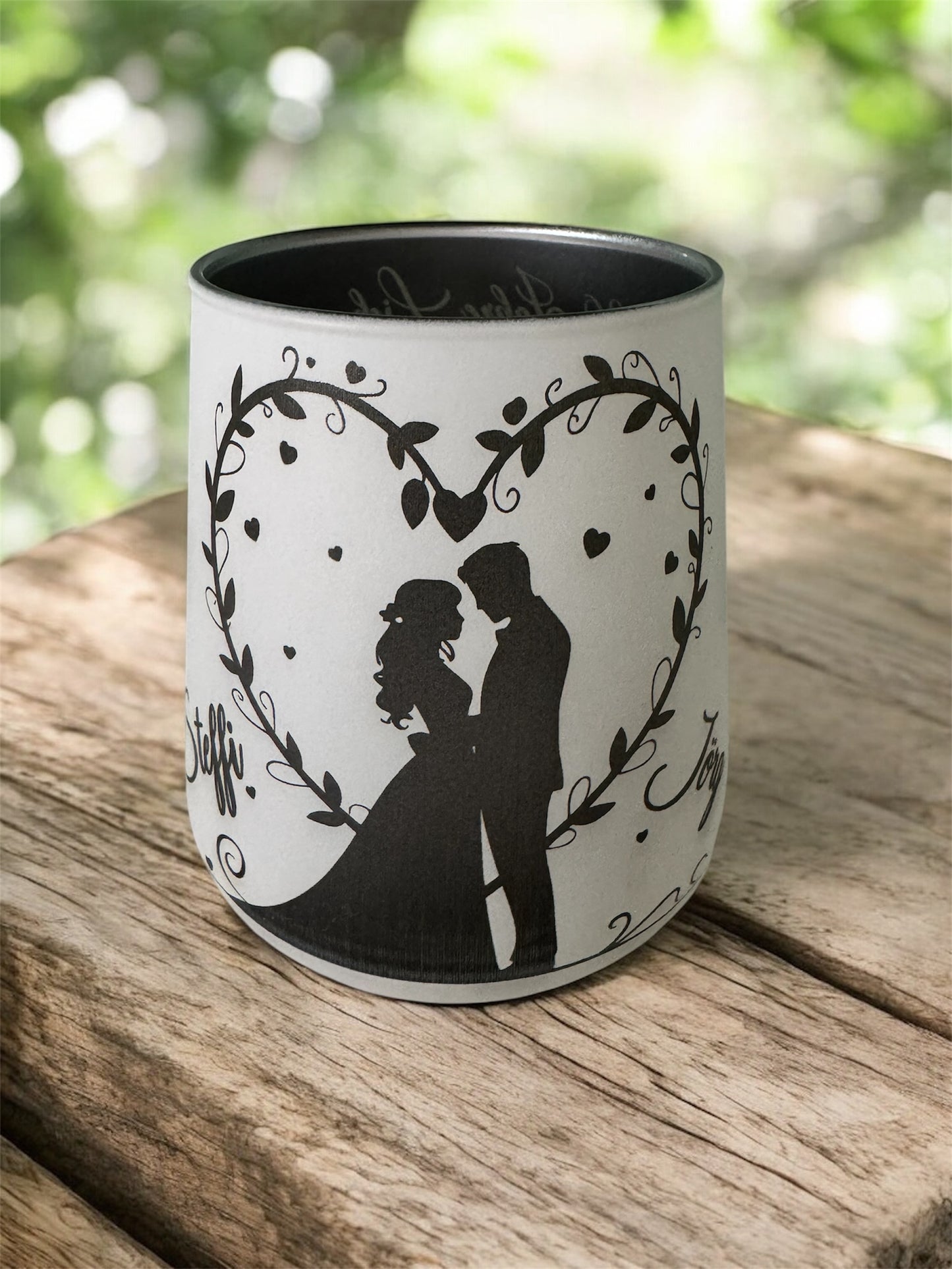 Teelichtglas zum Hochzeitstag